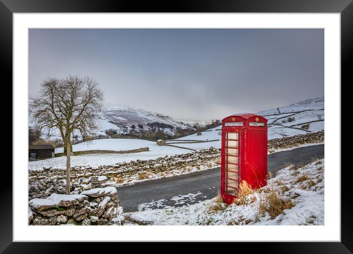  Keld phone booth Framed Mounted Print by kevin cook
