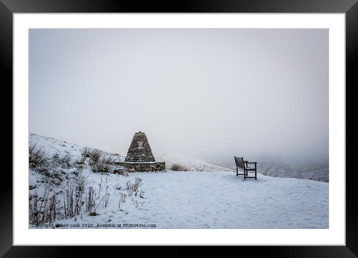 Foggy view Framed Mounted Print by kevin cook