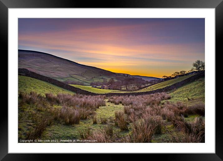 Muker Framed Mounted Print by kevin cook