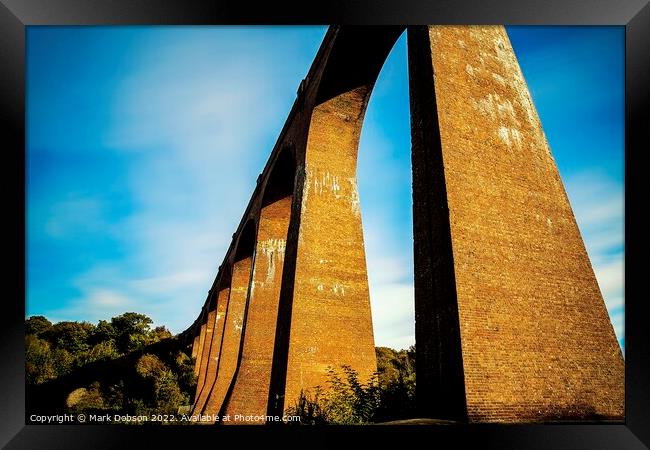 Larpool Viaduct At Whitby Framed Print by Mark Dobson