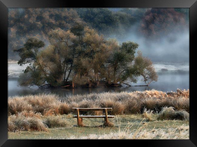 A Touch of Frost ...........and mist Framed Print by Bett Atherton