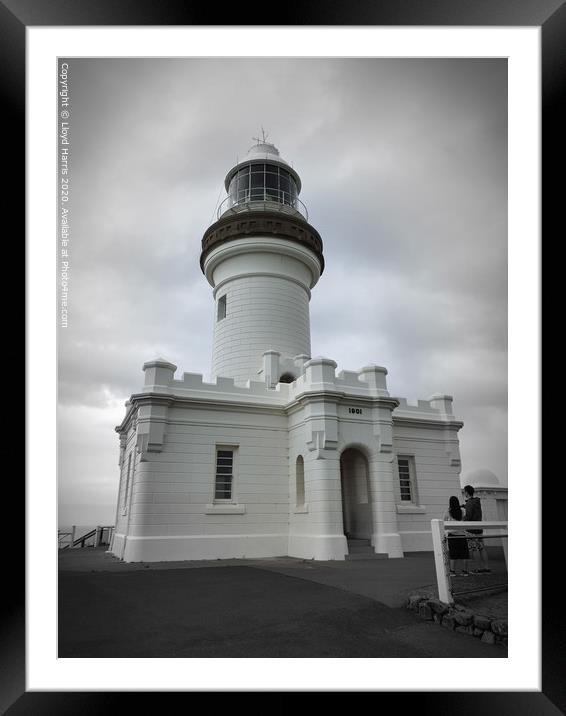 Cape Byron Lighthouse Framed Mounted Print by Lloyd Harris