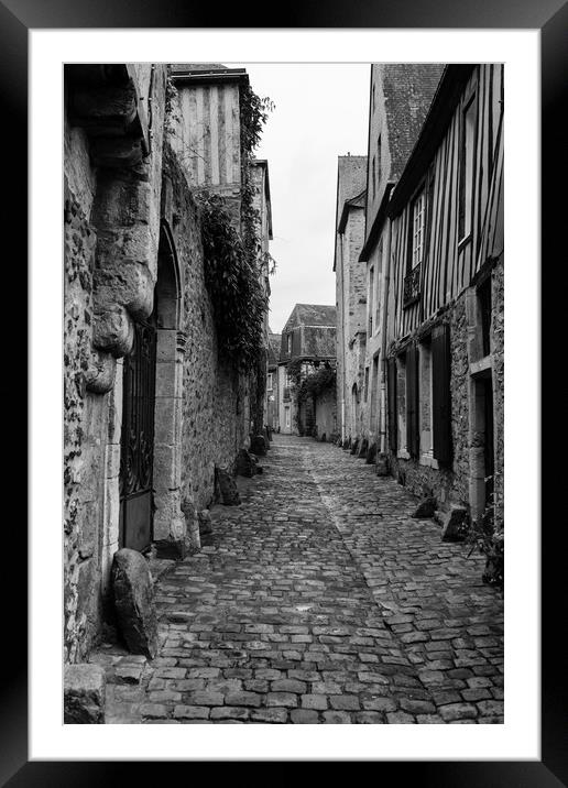 Cobbled street Framed Mounted Print by Carl Pepper