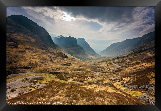 Glencoe, The Scottish Highlands Framed Print by Ian Flanagan