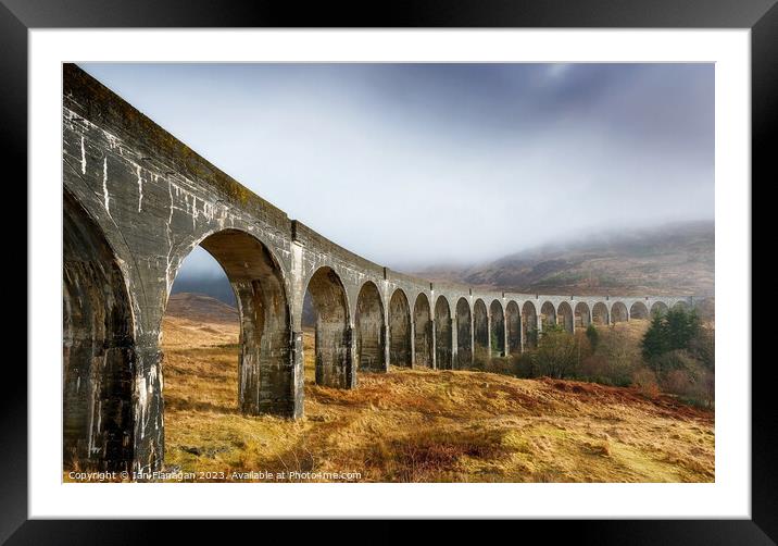Glenfinnan Viaduct Framed Mounted Print by Ian Flanagan