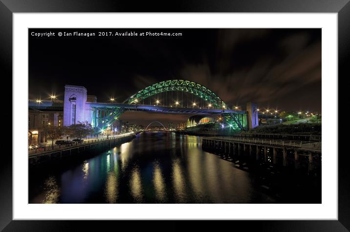 Tyne Bridge, Newcastle Framed Mounted Print by Ian Flanagan