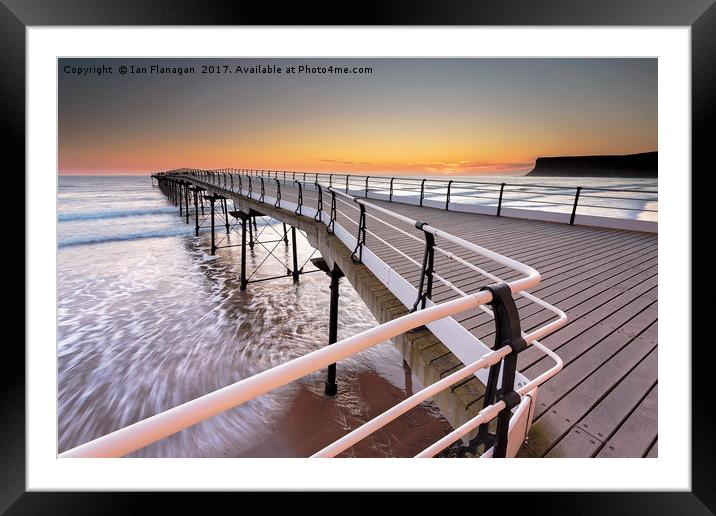 Saltburn Pier, North Yorkshire Framed Mounted Print by Ian Flanagan