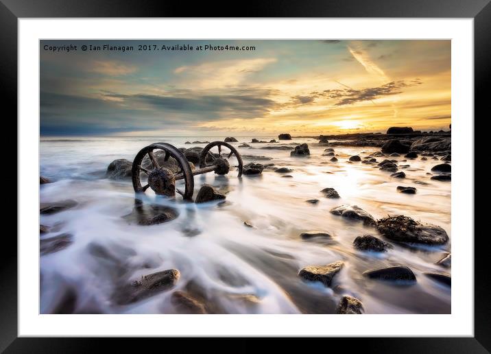 Rustic relics on Chemical Beach Framed Mounted Print by Ian Flanagan