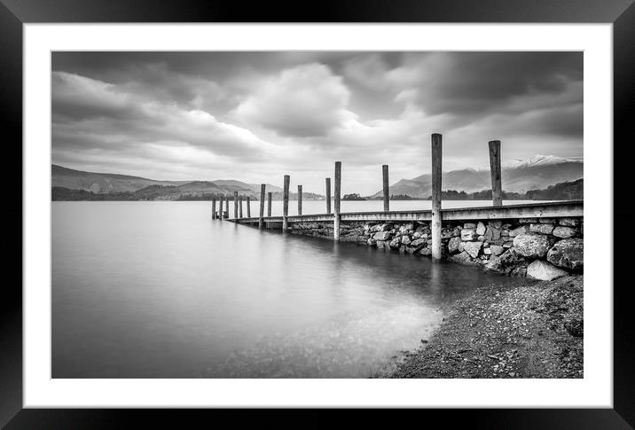 Dark day at Derwent  Framed Mounted Print by Steve Hanson