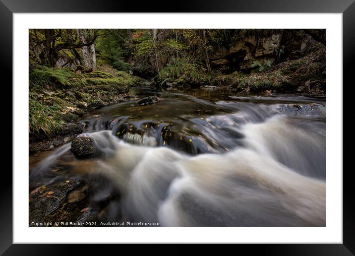 Aira Beck Falls Framed Mounted Print by Phil Buckle