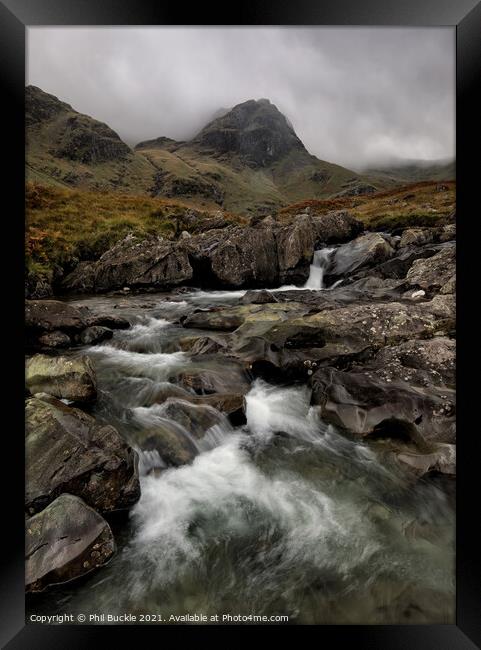 Falls cascading down Deepdale Beck Framed Print by Phil Buckle