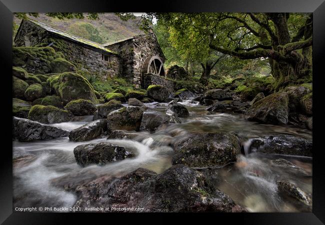 Combe Gill Old Mill Cottage Framed Print by Phil Buckle