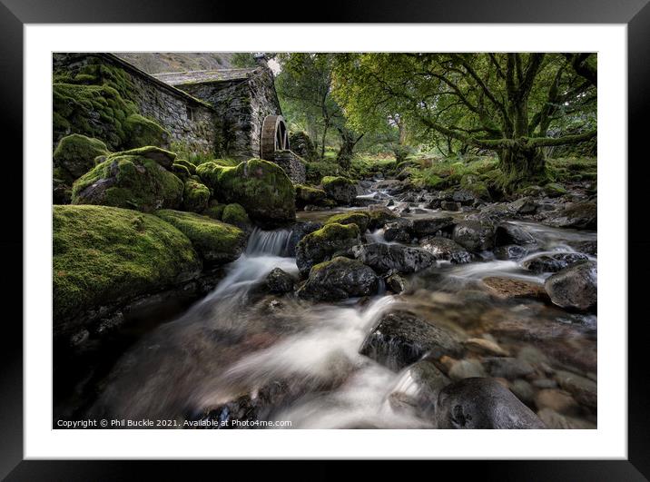 Old Mill Cottage Combe Gill  Framed Mounted Print by Phil Buckle