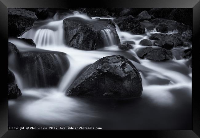 Aira Beck Falls Framed Print by Phil Buckle