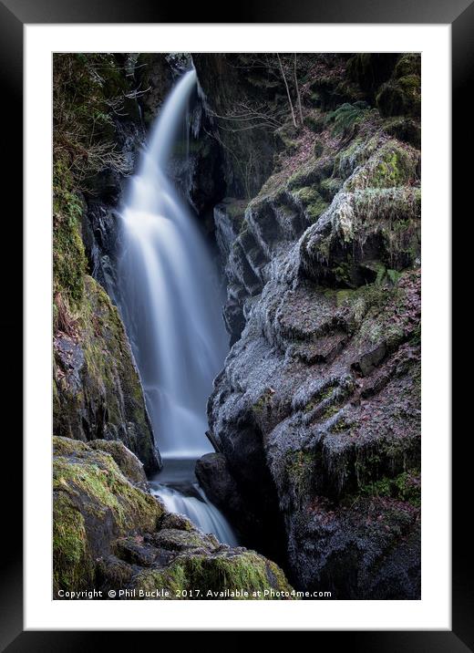 Aira Force Waterfall Framed Mounted Print by Phil Buckle