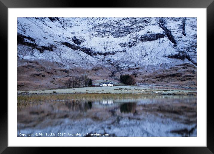 Achnambeithach Cottage Framed Mounted Print by Phil Buckle