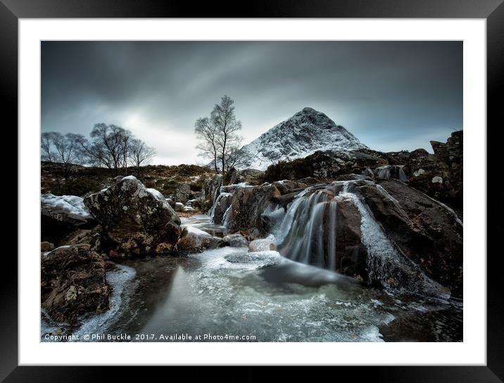 Frozen Framed Mounted Print by Phil Buckle