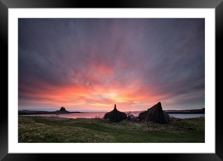 Lindisfarne Sunrise Framed Mounted Print by Phil Buckle