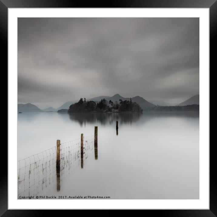 Derwent Isle Mood Framed Mounted Print by Phil Buckle