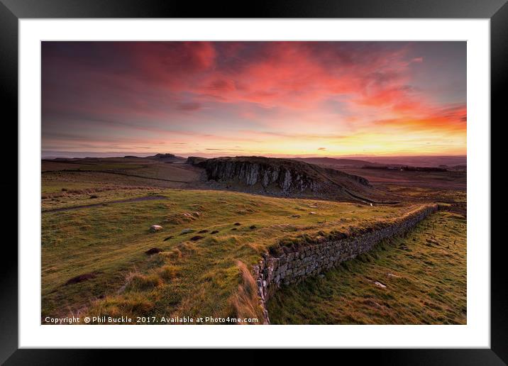 Steel Rigg Sunrise Framed Mounted Print by Phil Buckle