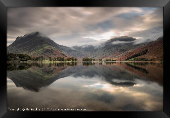 Buttermere Calm Framed Print by Phil Buckle