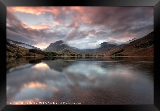 Buttermere New Day Framed Print by Phil Buckle