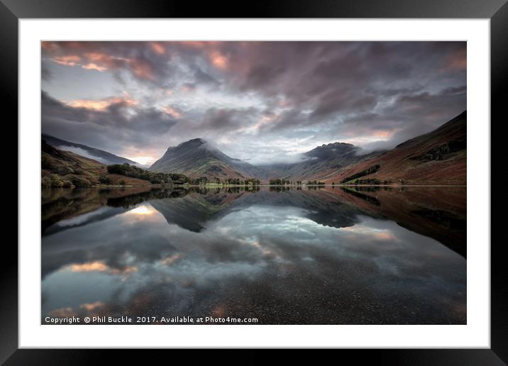 Buttermere Sunrise Framed Mounted Print by Phil Buckle