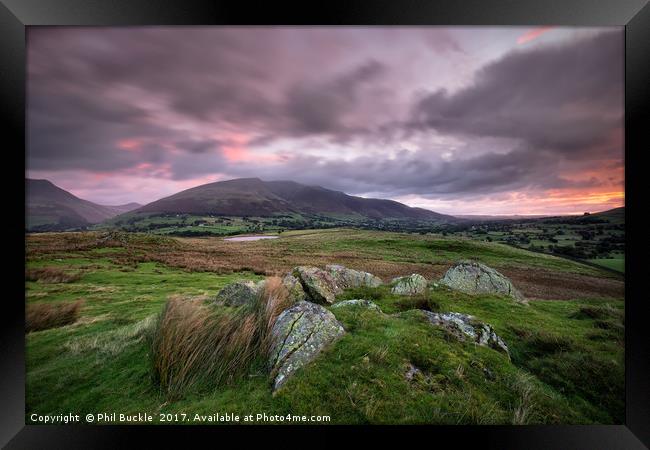 Low Rigg Sunrise Framed Print by Phil Buckle