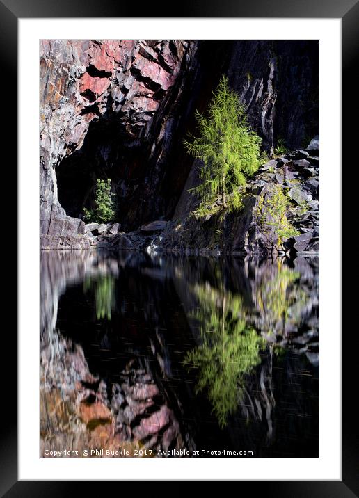 Hodge Close Quarry Framed Mounted Print by Phil Buckle