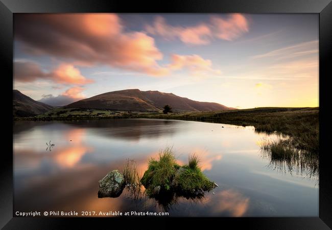 Tewet Tarn Reflections Framed Print by Phil Buckle