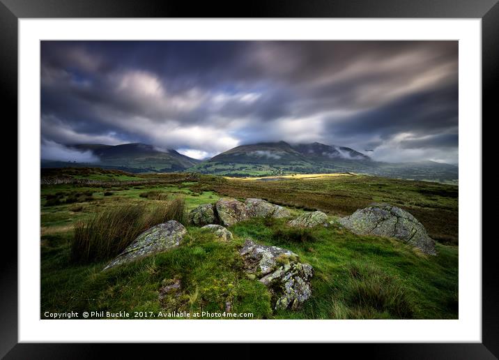 Low Rigg Fell Rocks Framed Mounted Print by Phil Buckle