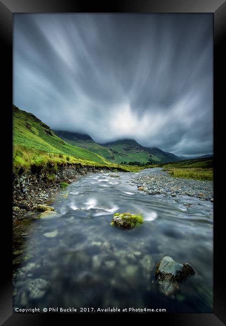 Gatesgarthdale Beck View Framed Print by Phil Buckle