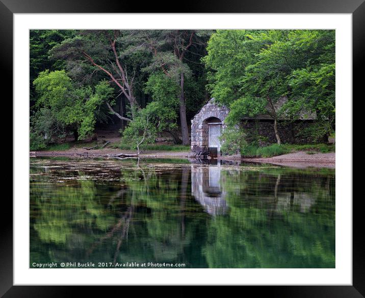 Wastwater hidden Boathouse Framed Mounted Print by Phil Buckle