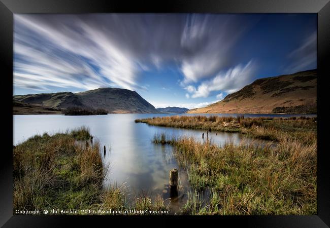 Nether How Bay Crummock Water Framed Print by Phil Buckle