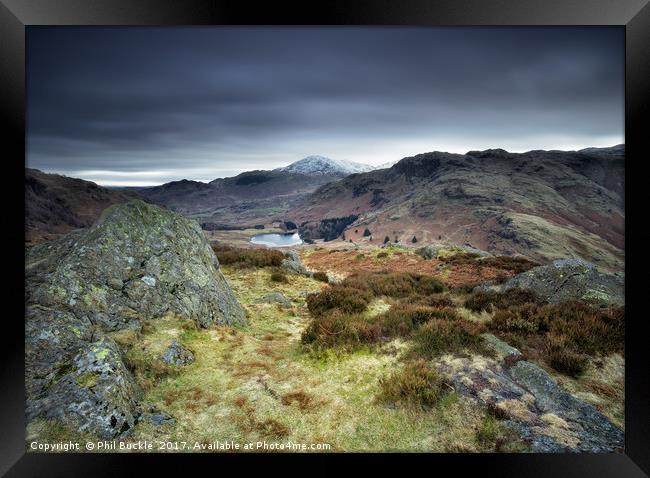 Side Pike Summit Framed Print by Phil Buckle
