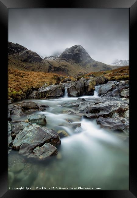 Deepdale Beck Falls Framed Print by Phil Buckle