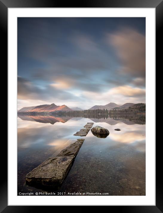 First Light Cat Bells Framed Mounted Print by Phil Buckle