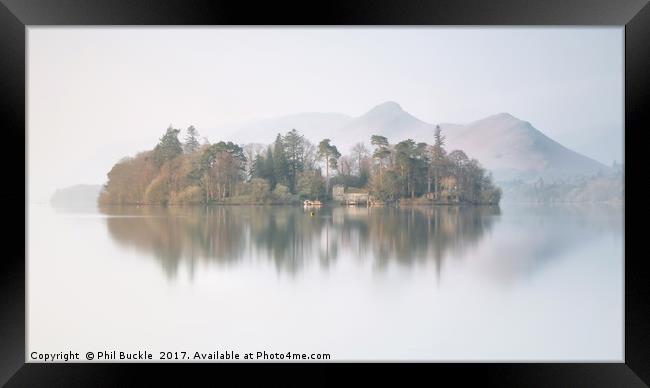 Dreamy Derwent Isle Reflections Framed Print by Phil Buckle