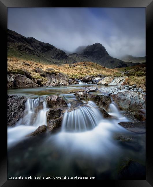 Deepdale Beck and Greenhow End Framed Print by Phil Buckle