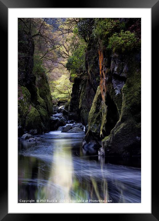 Fairy Glen Betws-y-Coed Framed Mounted Print by Phil Buckle