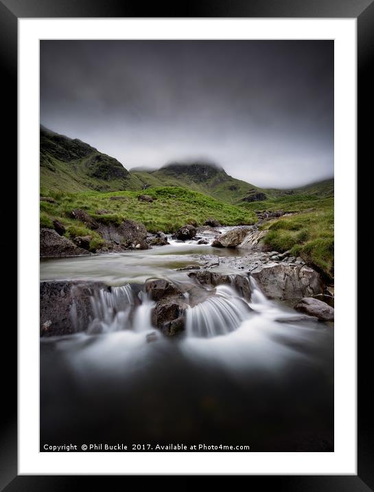 Deepdale Beck Lower Falls Summer Framed Mounted Print by Phil Buckle