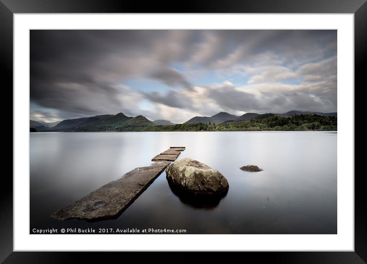 Isthmus Bay Jetty Summer Framed Mounted Print by Phil Buckle