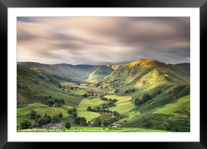 Martindale Valley Light Framed Mounted Print by Phil Buckle