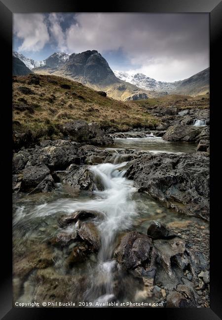 Deepdale Beck Rapids Framed Print by Phil Buckle