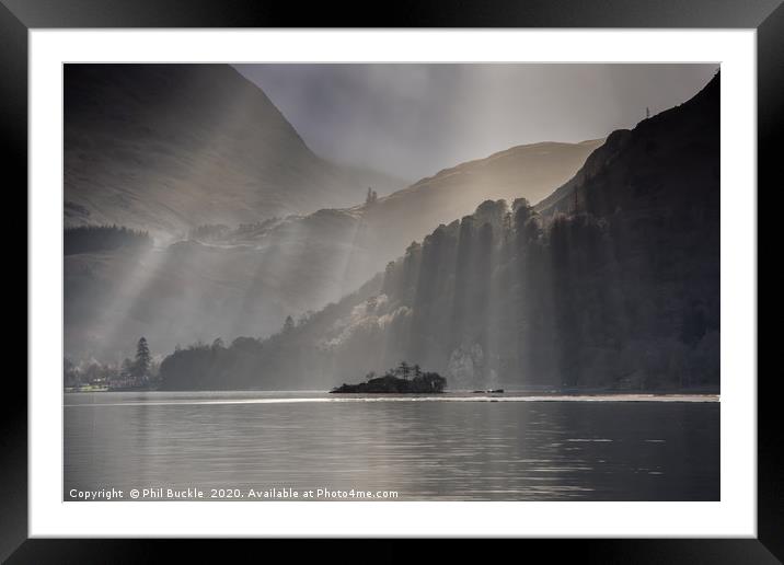 Glenridding Rays Framed Mounted Print by Phil Buckle