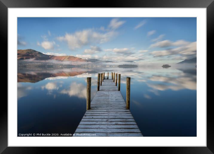 Ashness Jetty Calm Framed Mounted Print by Phil Buckle