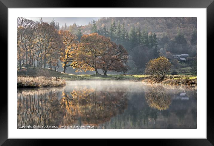 River Brathay Reflections Framed Mounted Print by Phil Buckle