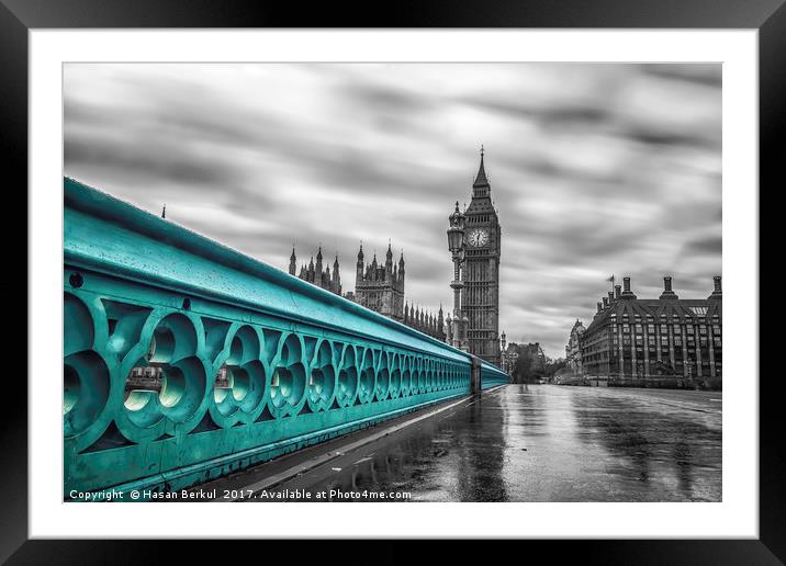 Westminster Bridge  Framed Mounted Print by Hasan Berkul