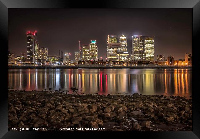 London Cityscape Framed Print by Hasan Berkul