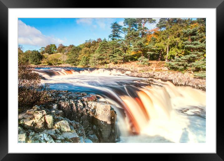 Low Force waterfall Framed Mounted Print by Alf Damp